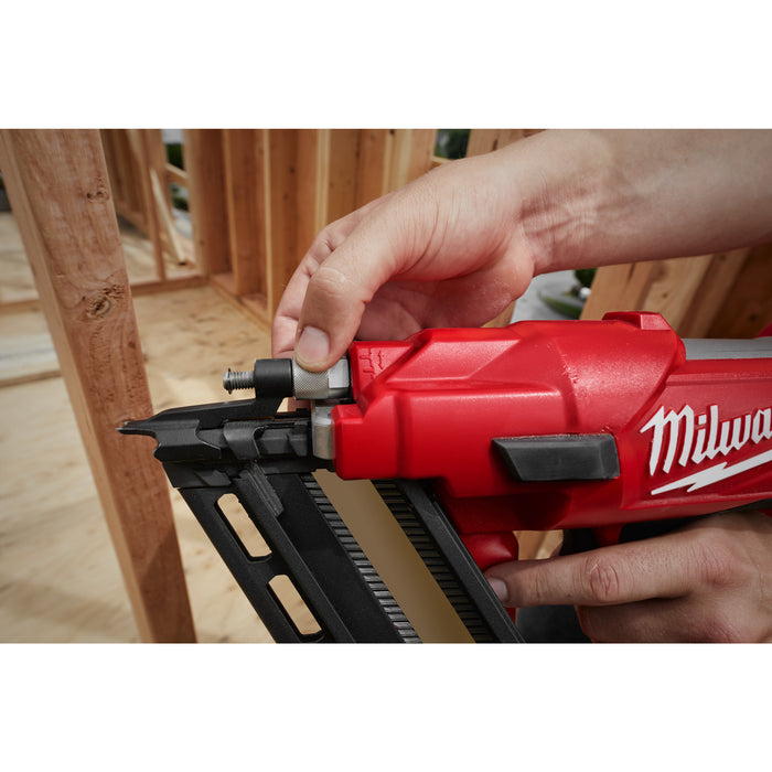 Milwaukee M18FFN-502C 18V FUEL Brushless 34 Degree Framing Nailer, 2x 5.0Ah Batteries, Charger & Case - westbasedirect.com