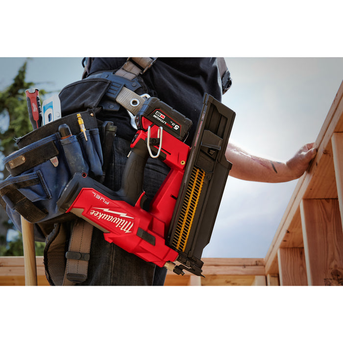 Milwaukee M18FFN21-0C 18V FUEL Brushless 21 Degree Framing Nailer with Case - Bare Unit - westbasedirect.com