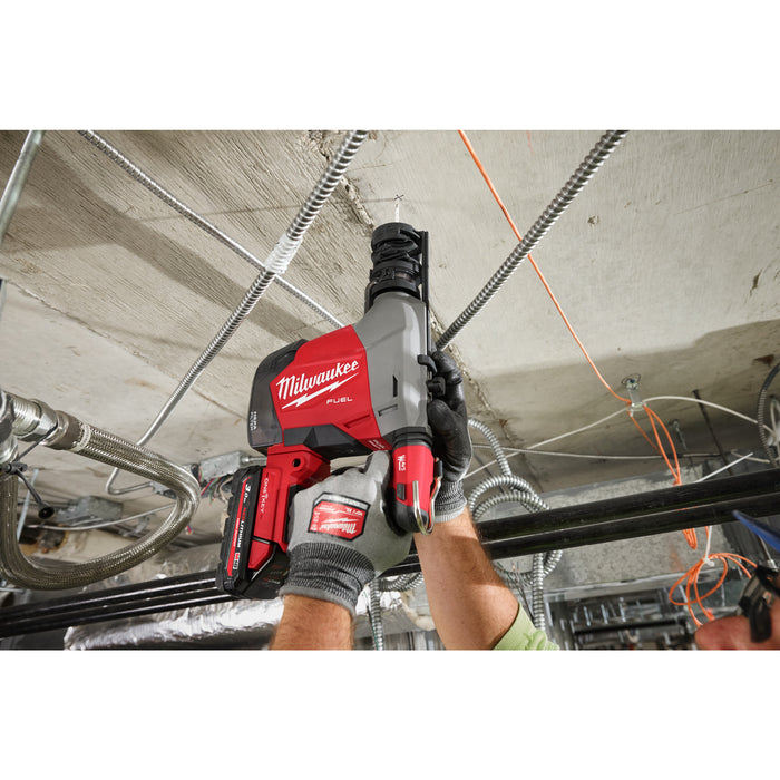 Milwaukee M18FHAFOH16-0 18V FUEL Brushless 16mm Overhead SDS+ Hammer Drill with Integrated Dust Extractor - Bare Unit - westbasedirect.com