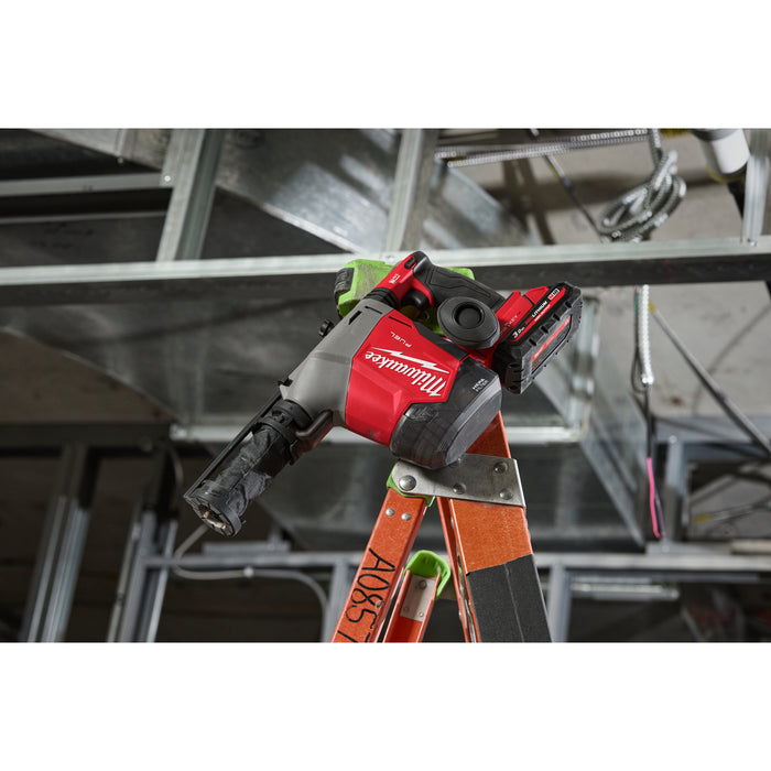Milwaukee M18FHAFOH16-302X FUEL 16mm SDS+ Hammer Drill with Integrated Dust Extractor, 2x 3.0Ah Batteries, Charger & Case - westbasedirect.com