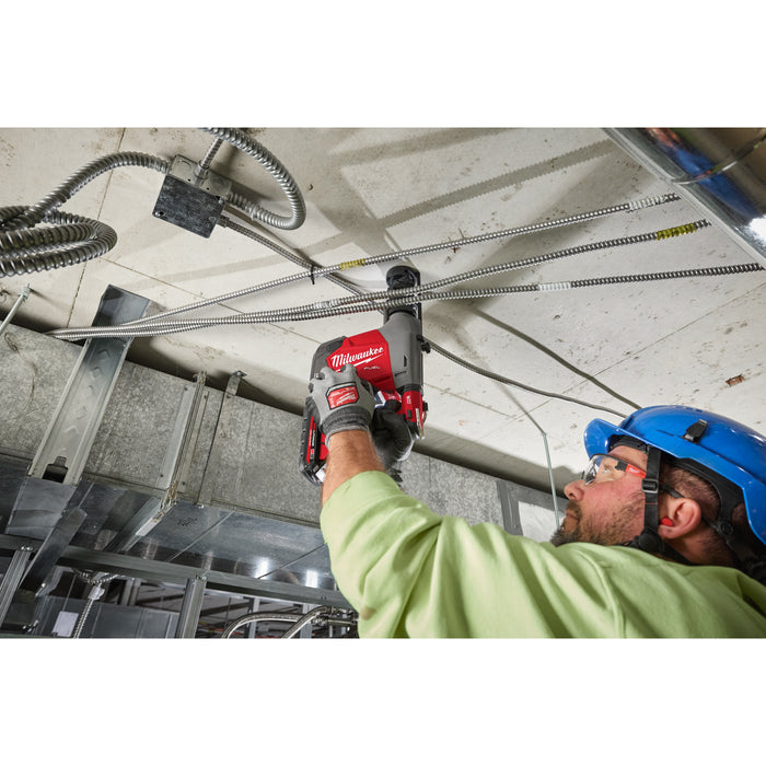 Milwaukee M18FHAFOH16-302X FUEL 16mm SDS+ Hammer Drill with Integrated Dust Extractor, 2x 3.0Ah Batteries, Charger & Case - westbasedirect.com