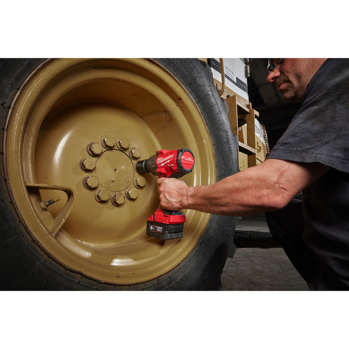 Milwaukee M18FHIW2F12-502X 18V FUEL Brushless 1/2'’ High Torque Impact Wrench with Friction Ring, 2x 5.0Ah Batteries, Charger & Case - westbasedirect.com