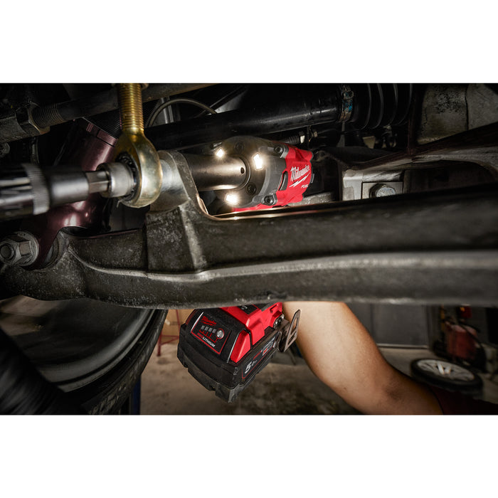 Milwaukee M18FIW2F38-502X 18V FUEL Compact 3/8" Impact Wrench with Friction Ring, 2x 5.0Ah Batteries, Charger & Case - westbasedirect.com