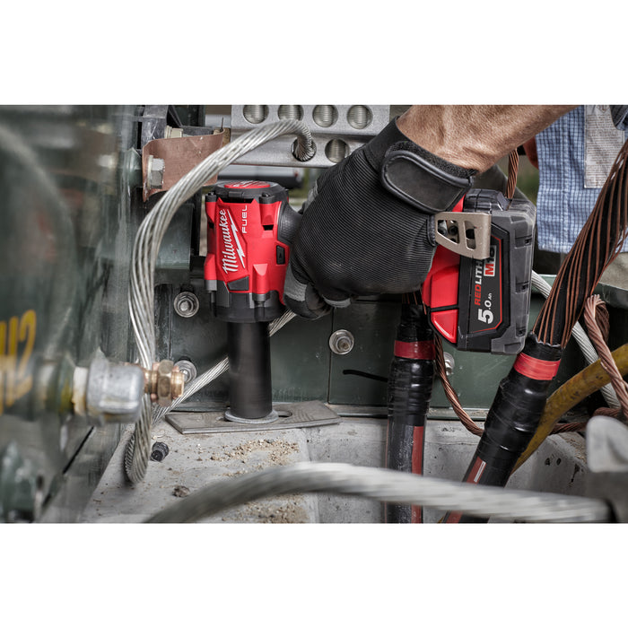 Milwaukee M18FIW2F38-502X 18V FUEL Compact 3/8" Impact Wrench with Friction Ring, 2x 5.0Ah Batteries, Charger & Case - westbasedirect.com