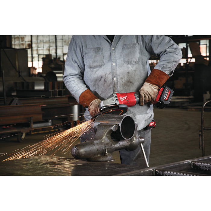 Milwaukee M18FLAG230XPDB-0C 18V FUEL Cordless 230mm Braking Angle Grinder with Paddle Switch & Case - Bare Unit - westbasedirect.com