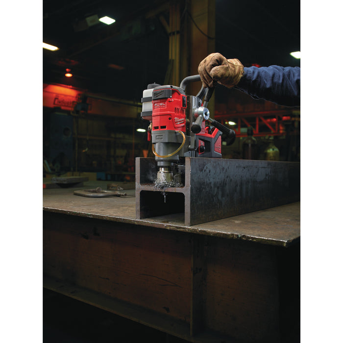 Milwaukee M18FMDP-502C 18V FUEL Brushless Magnetic Drill Press with Permanent Magnet, 2x 5.0Ah Batteries, Charger & Case - westbasedirect.com