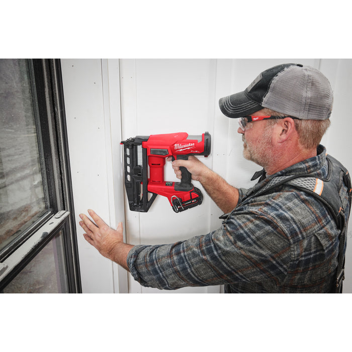 Milwaukee M18FN16GS-0X 18V FUEL Brushless 16 GA Straight Finish Nailer with Case - Bare Unit - westbasedirect.com