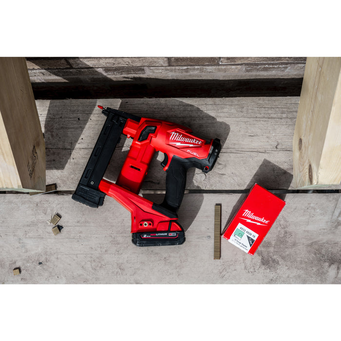 Milwaukee M18FNCS18GS-202X 18V FUEL Narrow Crown Stapler, 2x 2.0Ah Batteries, Charger & Case