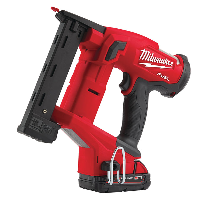 Milwaukee M18FNCS18GS-202X 18V FUEL Narrow Crown Stapler, 2x 2.0Ah Batteries, Charger & Case