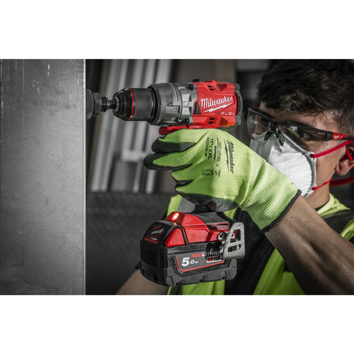 Milwaukee M18FPD3-502X 18V FUEL Brushless Percussion Drill, 2x 5.0Ah Batteries, Charger & Case - westbasedirect.com
