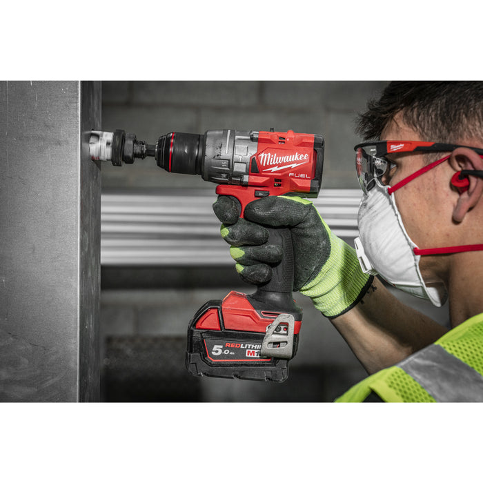 Milwaukee M18FPD3-502X 18V FUEL Brushless Percussion Drill, 2x 5.0Ah Batteries, Charger & Case - westbasedirect.com