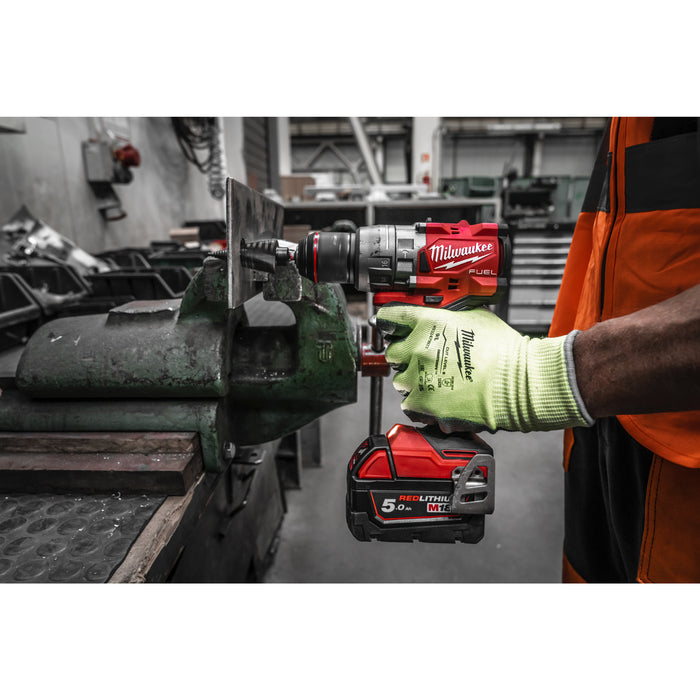 Milwaukee M18FPD3-502X 18V FUEL Brushless Percussion Drill, 2x 5.0Ah Batteries, Charger & Case - westbasedirect.com