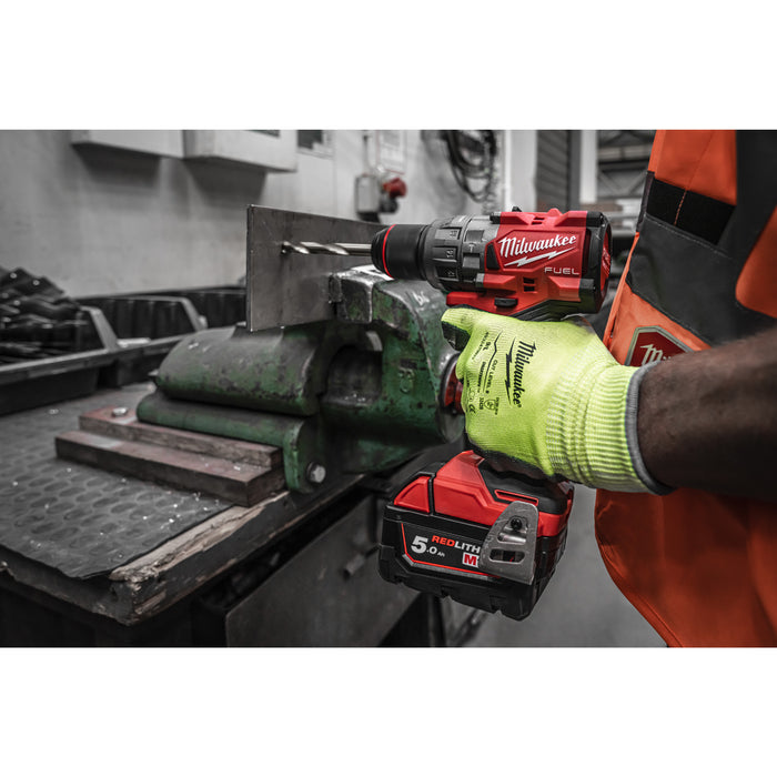 Milwaukee M18FPD3-502X 18V FUEL Brushless Percussion Drill, 2x 5.0Ah Batteries, Charger & Case - westbasedirect.com