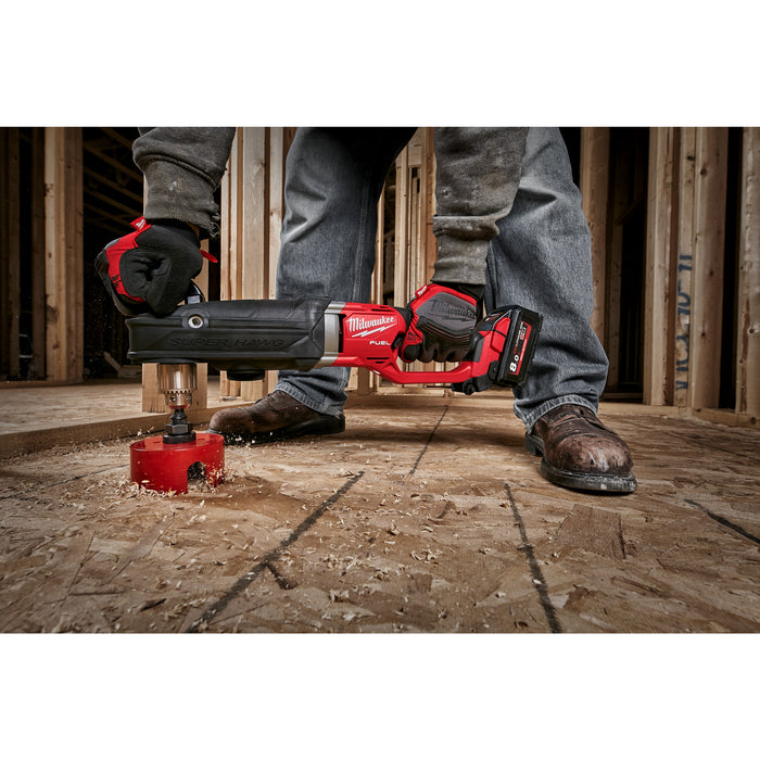 Milwaukee M18FRAD2-0 18V FUEL Super Hawg Brushless Right Angle Drill Driver - Bare Unit