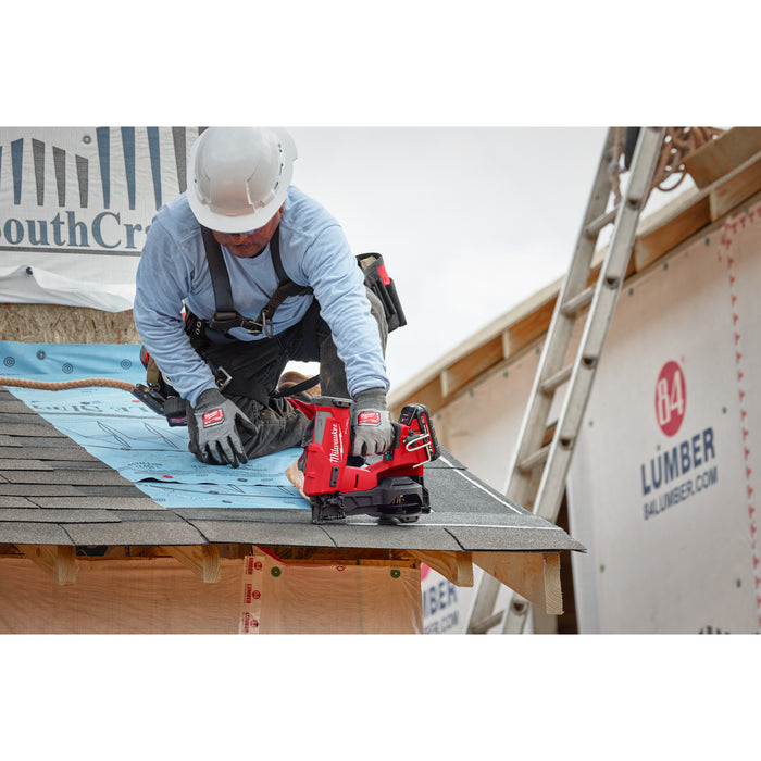 Milwaukee M18FRCN45-302X 18V FUEL Roofing Coil Nailer, 2x 3.0Ah Batteries, Charger & Case