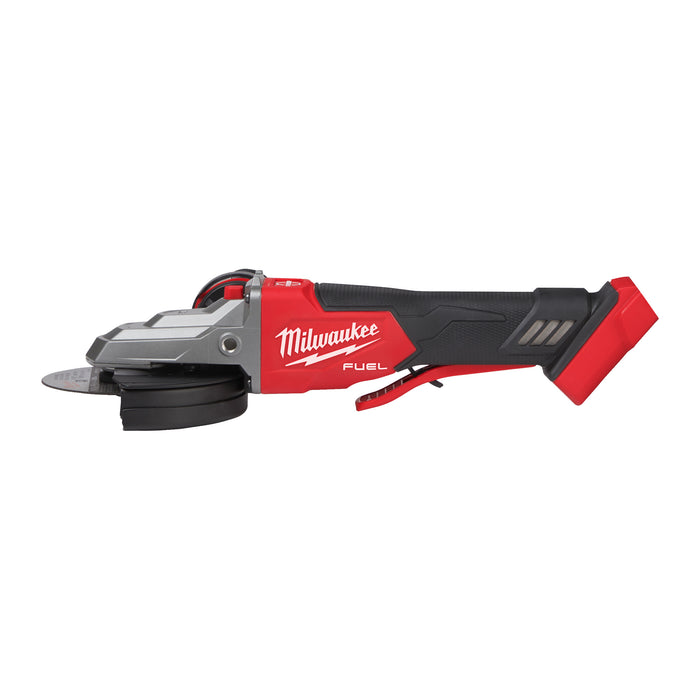 Milwaukee M18FSAGF125XPDB-0X 18V FUEL Cordless 125mm Braking Flathead Small Angle Grinder with Case - Bare Unit - westbasedirect.com