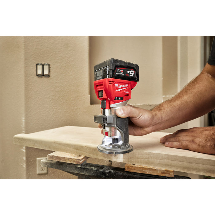 Milwaukee M18FTR-0X 18V FUEL Trim Router - Bare Unit - westbasedirect.com