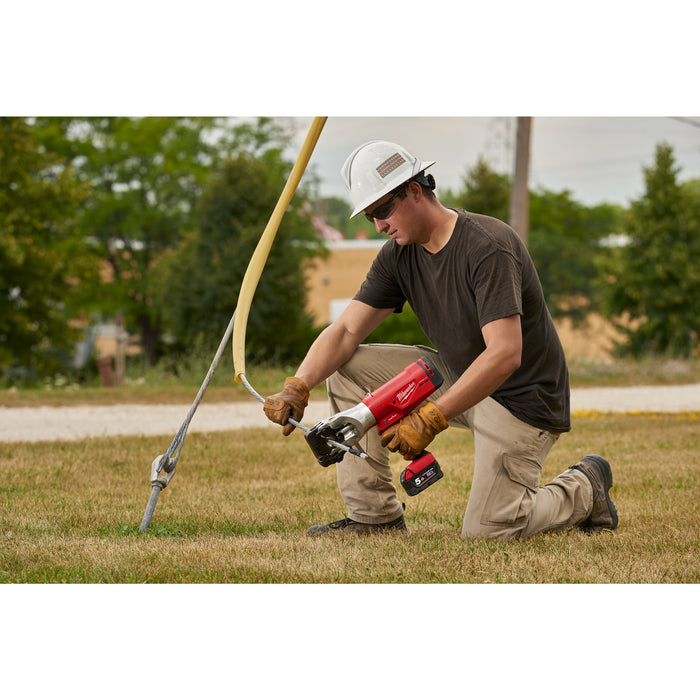 Milwaukee M18HCC45-522C 18V FORCE LOGIC Hydraulic 44mm Cable Cutter, 1x 5.0Ah Battery, 1x 2.0Ah Battery, Charger & Case