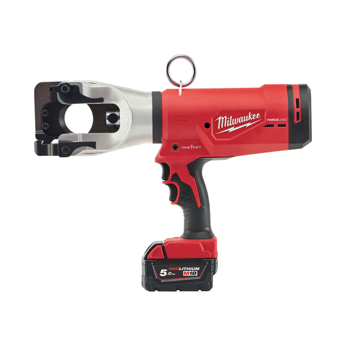 Milwaukee M18HCC45-522C 18V FORCE LOGIC Hydraulic 44mm Cable Cutter, 1x 5.0Ah Battery, 1x 2.0Ah Battery, Charger & Case
