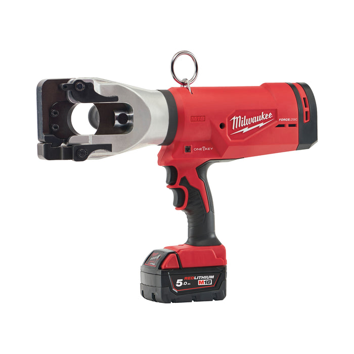 Milwaukee M18HCC45-522C 18V FORCE LOGIC Hydraulic 44mm Cable Cutter, 1x 5.0Ah Battery, 1x 2.0Ah Battery, Charger & Case