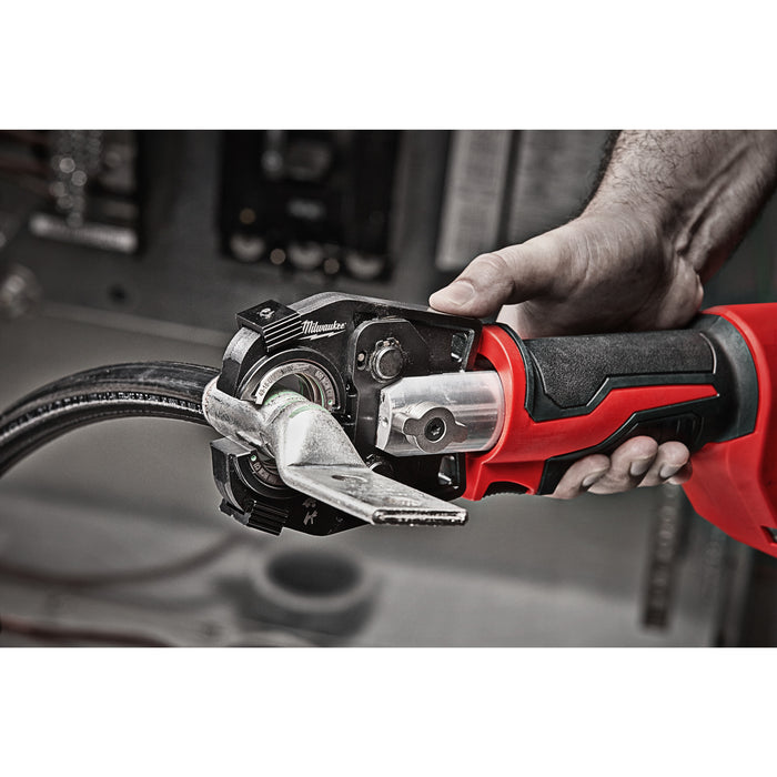 Milwaukee M18HCCT-201C 18V FORCE LOGIC Hydraulic Cable Crimper, 1x 2.0Ah Battery, Charger & Case