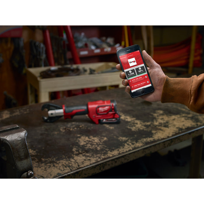 Milwaukee M18HCCT-201C 18V FORCE LOGIC Hydraulic Cable Crimper, 1x 2.0Ah Battery, Charger & Case