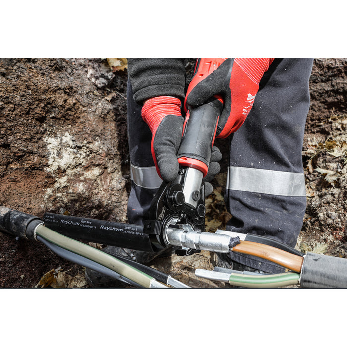 Milwaukee M18HCCT-201C 18V FORCE LOGIC Hydraulic Cable Crimper, 1x 2.0Ah Battery, Charger & Case
