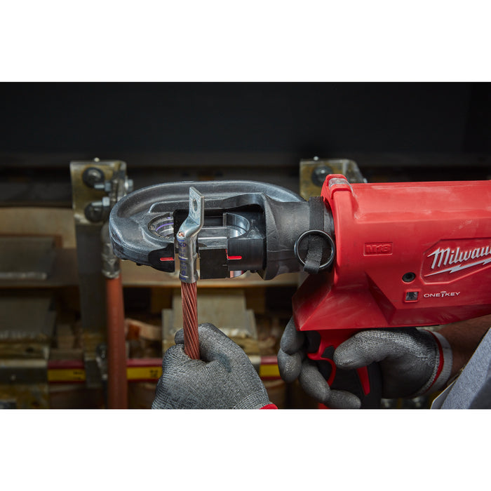 Milwaukee M18HCCT109/42-522C 18V FORCE LOGIC Hydraulic Cable Crimper, 1x 5.0Ah Battery, 1x 2.0Ah Battery, Charger & Case