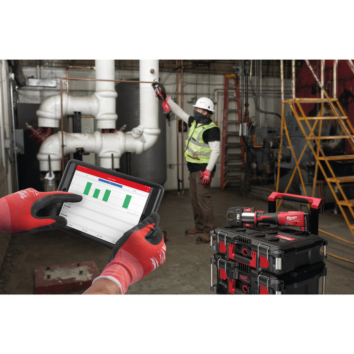 Milwaukee M18ONEBLHPT-302C U-SET 18V ONE-KEY FORCE LOGIC Brushless Press Tool Kit, 2x 3.0Ah Batteries, Charger & Case