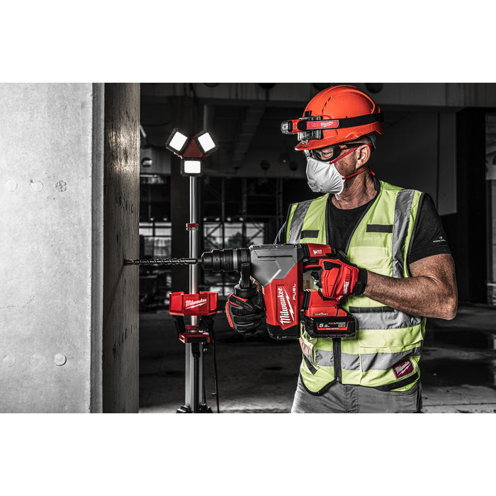 Milwaukee M18ONEFHPX-552X 18V FUEL ONE-KEY 32mm SDS+ Hammer Drill with FIXTEC Chuck, 2x 5.5Ah Batteries, Charger & Case - westbasedirect.com