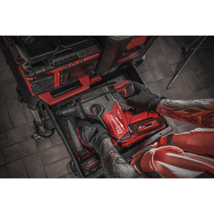 Milwaukee M18ONEFHX-0X 18V FUEL ONE-KEY Brushless SDS+ Hammer Drill with Case - Bare Unit - westbasedirect.com