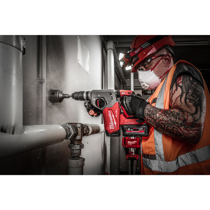 Milwaukee M18ONEFHX-552X-552X 18V FUEL ONE-KEY 26mm SDS+ Hammer Drill with FIXTEC Chuck, 2x 5.5Ah Batteries, Charger & Case - westbasedirect.com