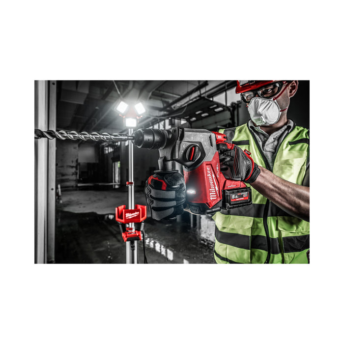 Milwaukee M18ONEFHX-552X-552X 18V FUEL ONE-KEY 26mm SDS+ Hammer Drill with FIXTEC Chuck, 2x 5.5Ah Batteries, Charger & Case - westbasedirect.com