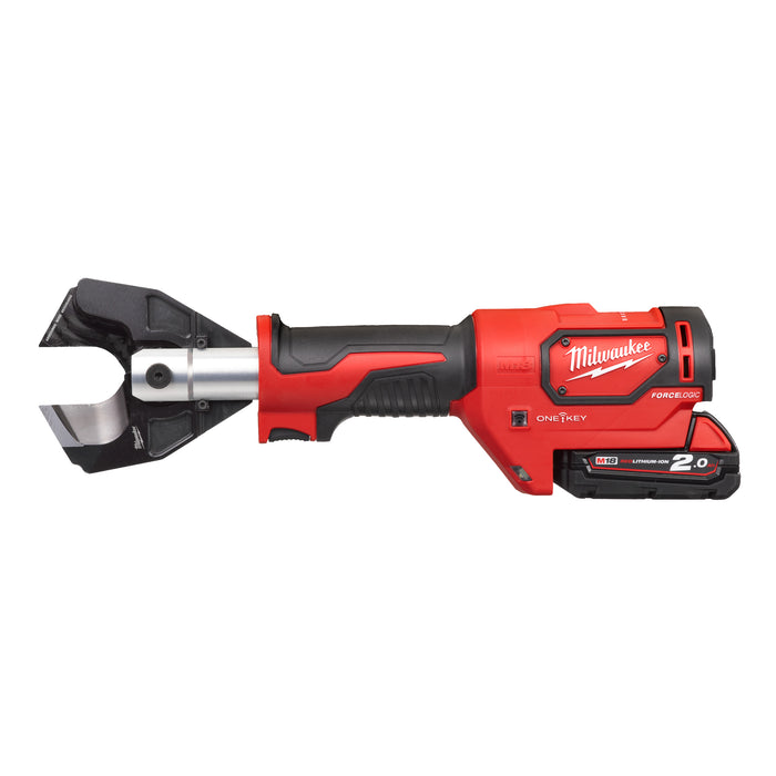 Milwaukee M18ONEHCC-201C SWA SET 18V FORCE LOGIC Hydraulic 35mm Cable Cutter, 1x 2.0Ah Battery, Charger & Case