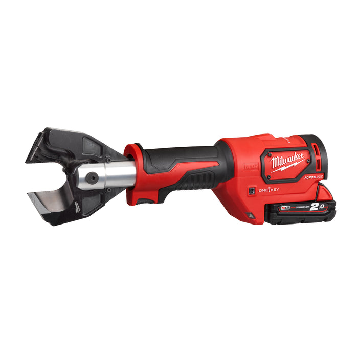 Milwaukee M18ONEHCC-201C SWA SET 18V FORCE LOGIC Hydraulic 35mm Cable Cutter, 1x 2.0Ah Battery, Charger & Case