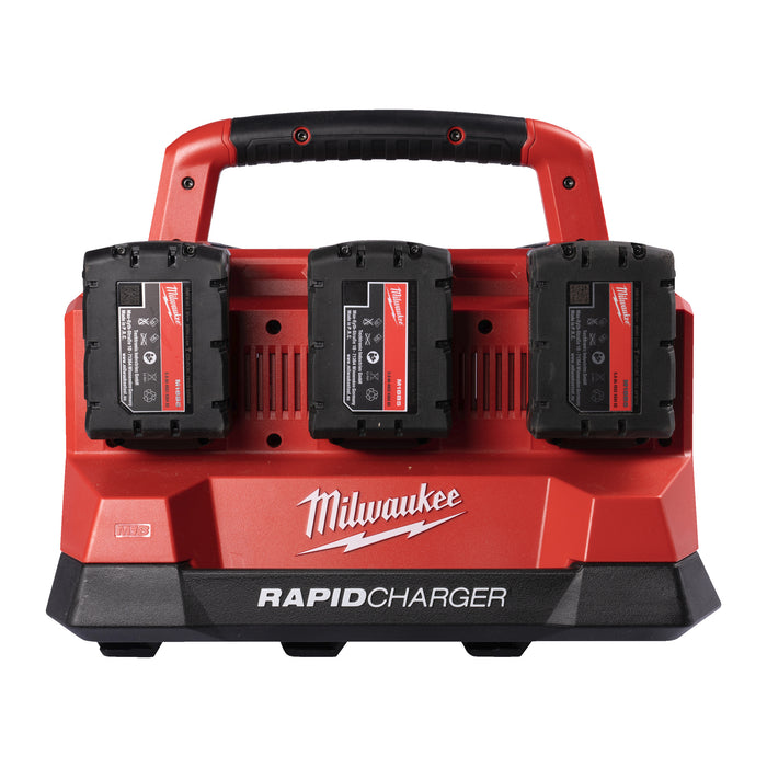 Milwaukee M18PC6 6-Bay 18V PACKOUT Compatible Charger 240V - westbasedirect.com