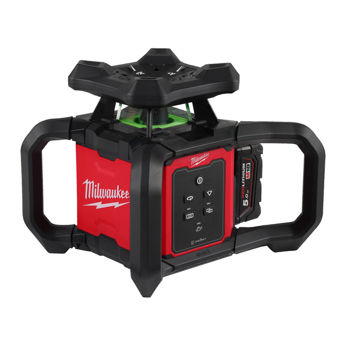 Milwaukee M18RLOHVG300-501C 18V ONE-KEY Green Horizontal/Vertical Rotary Laser, 1x 5.0Ah Battery, Charger & Case
