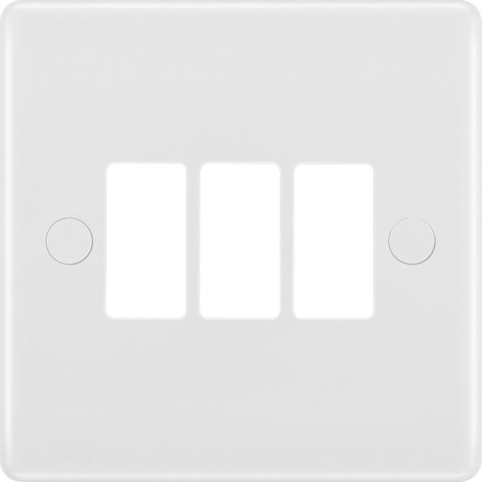 BG GridLite M83 White Moulded 3G Grid Front Plate
