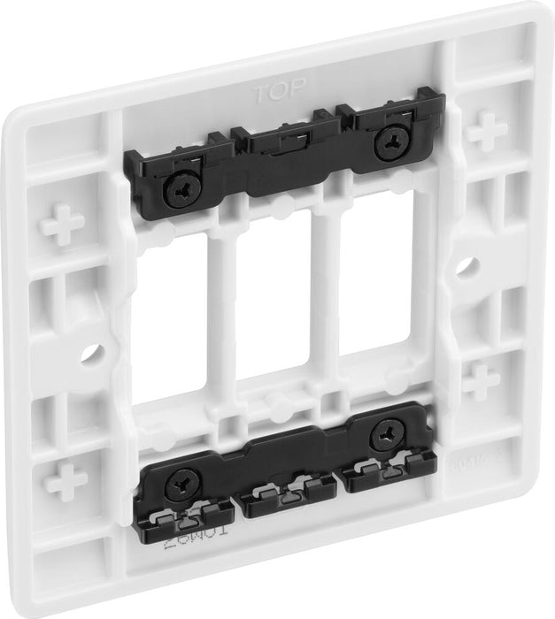 BG GridLite M83 White Moulded 3G Grid Front Plate