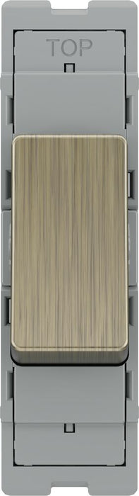BG GridLite MAB12 20A 16AX SP 2-Way Switch Module - Antique Brass