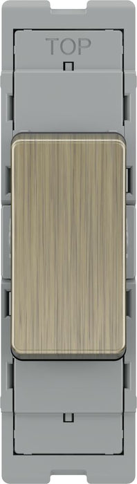 BG GridLite MAB12C 20A SP 2-Way (Centre Off) Switch Module - Antique Brass