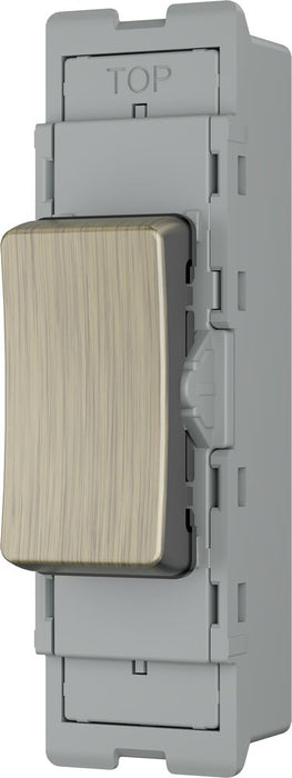 BG GridLite MAB12C 20A SP 2-Way (Centre Off) Switch Module - Antique Brass