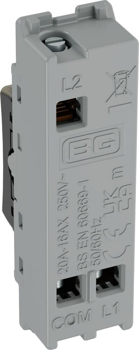 BG GridLite MAB12C 20A SP 2-Way (Centre Off) Switch Module - Antique Brass