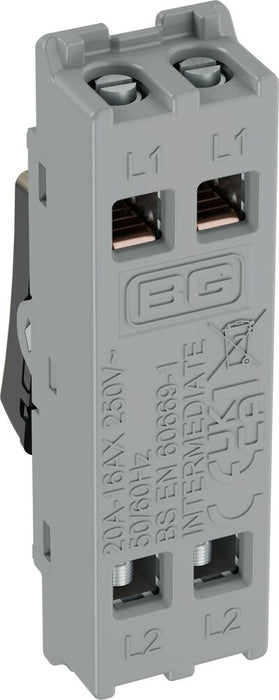 BG GridLite MAB13 20A 16AX 2-Way Intermediate Switch Module - Antique Brass