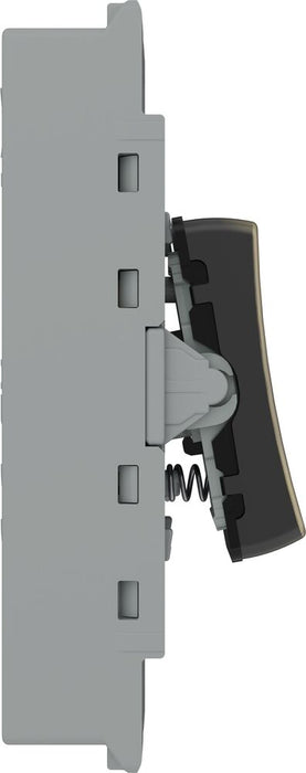 BG GridLite MAB142BELL 20A 2-Way Retractive Switch Module "Bell Symbol" - Antique Brass