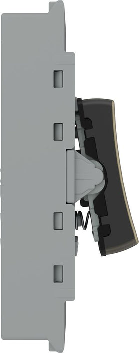 BG GridLite MAB14BELL 20A 1-Way Retractive Switch Module "Bell Symbol" - Antique Brass
