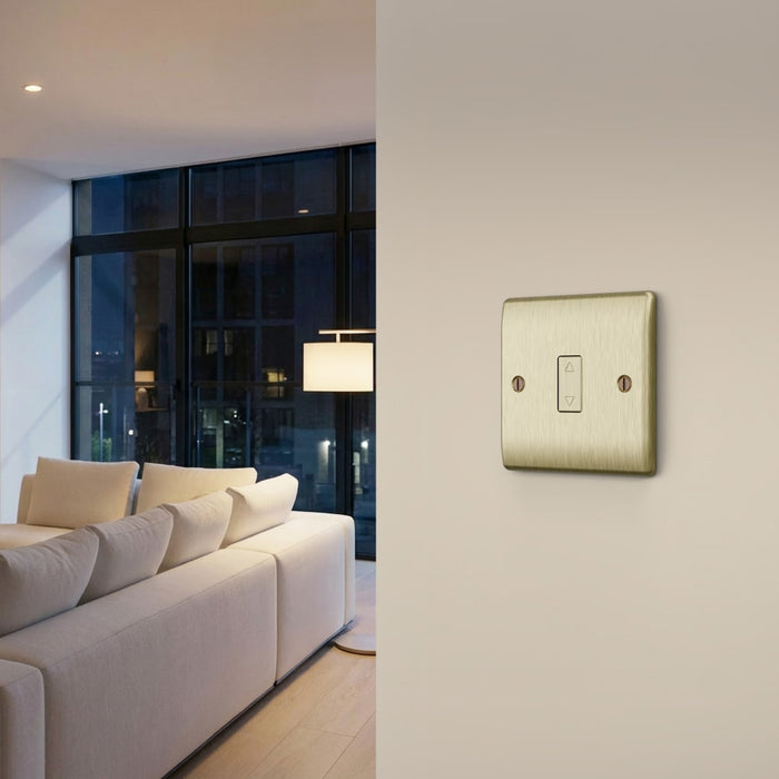 BG GridLite MABTDS 100W Secondary Touch LED Dimmer Module - Antique Brass