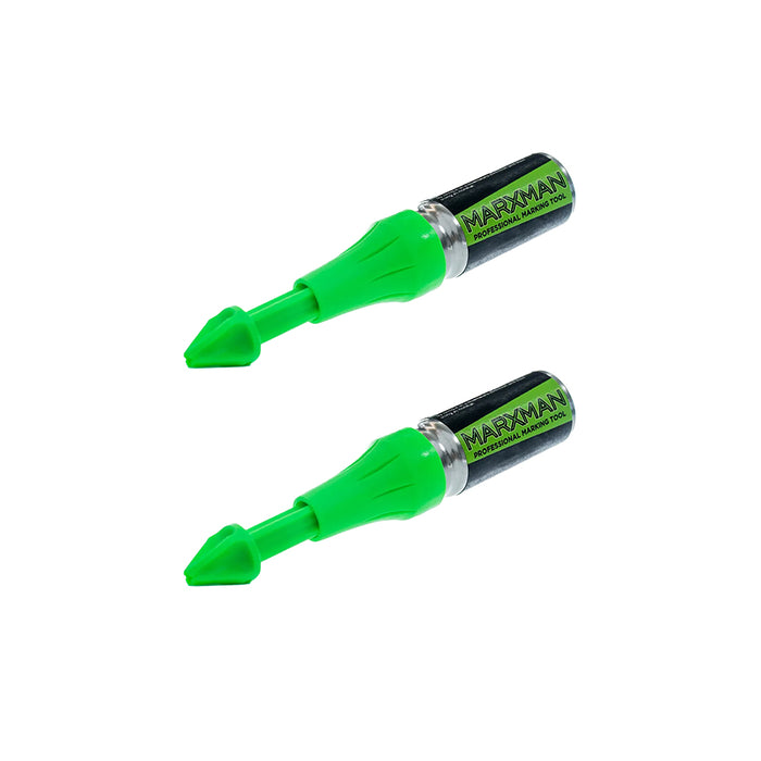 Marxman MARXSING/CLAMGRN Professional Marking Tool Standard Green Lid (2 Pack)