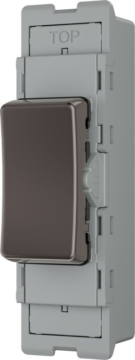 BG GridLite MBN12C 20A SP 2-Way (Centre Off) Switch Module - Black Nickel