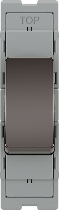 BG GridLite MBN142 20A 2-Way Retractive Switch Module - Black Nickel